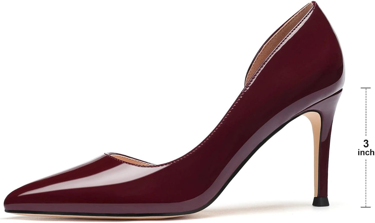 Women's Pumps Closed Pointed Toe High Heels Dress Shoes