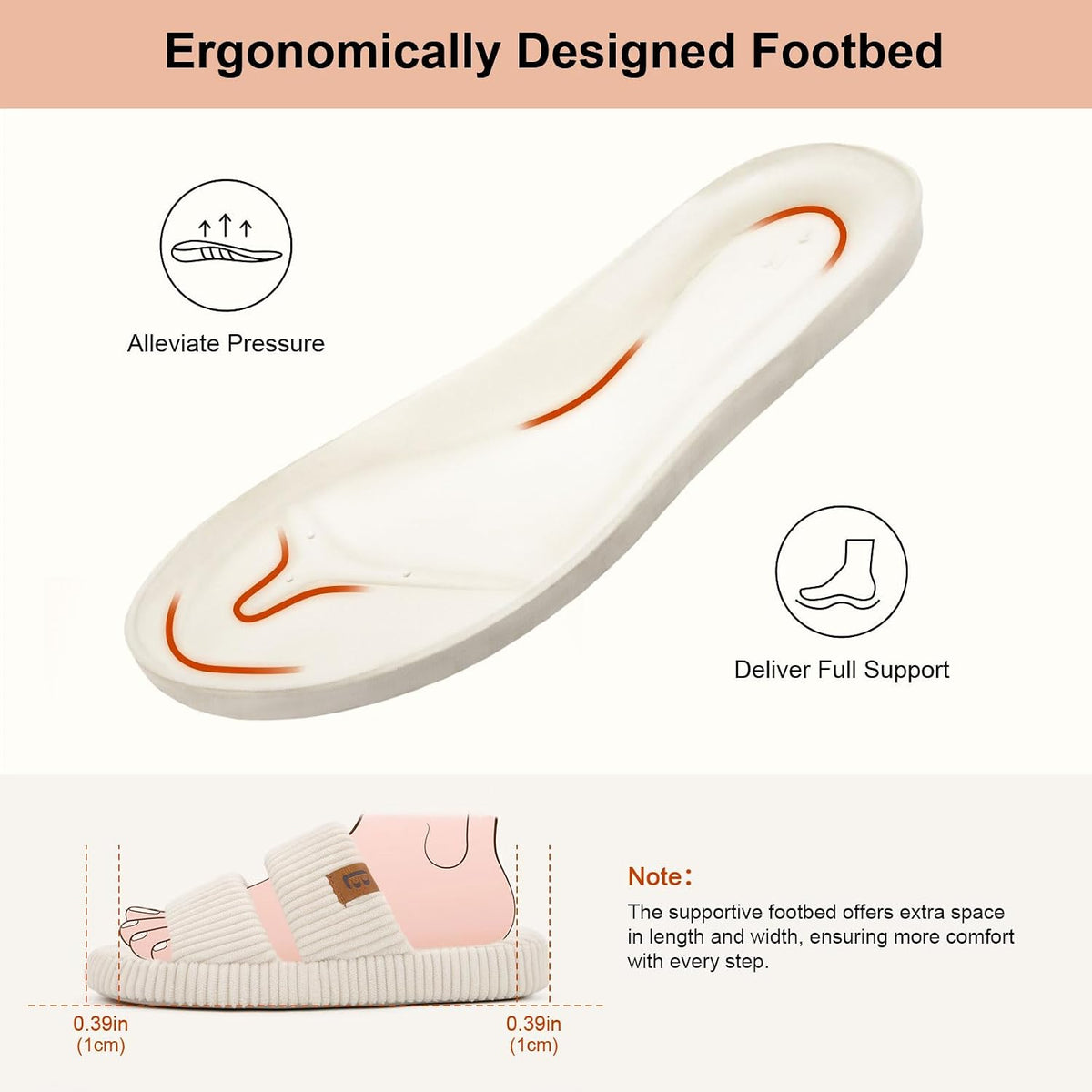 LongBay Slippers for Women Memory Foam Open Toe Indoor House Shoes Gifts