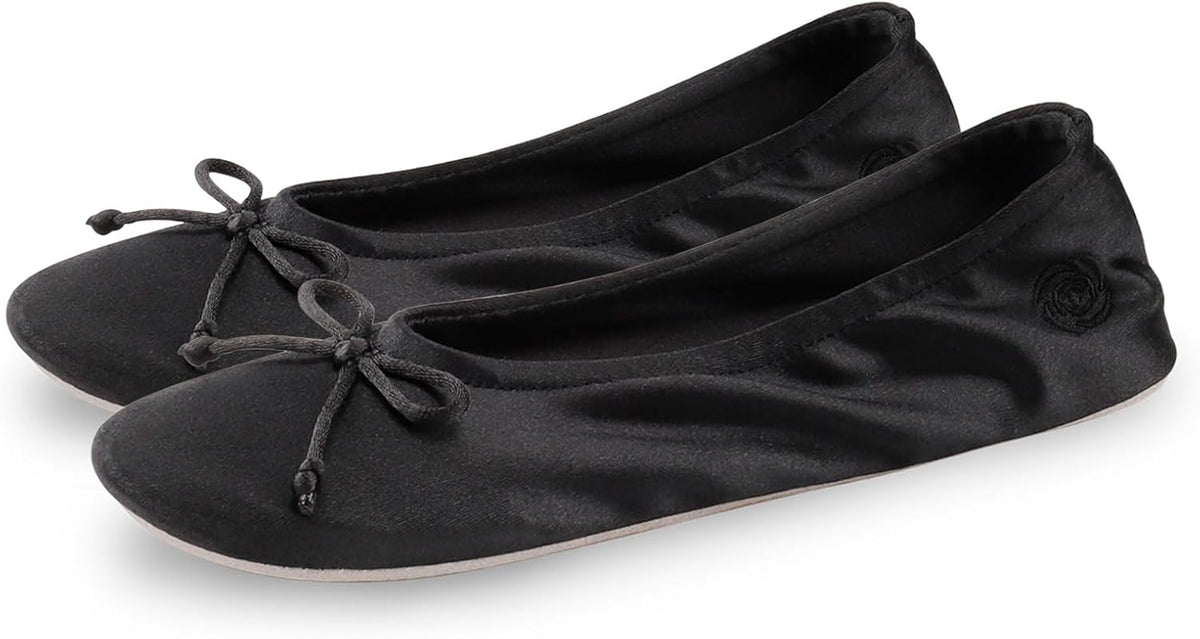 BCTEX Women's Ballerina House Slippers with Bow