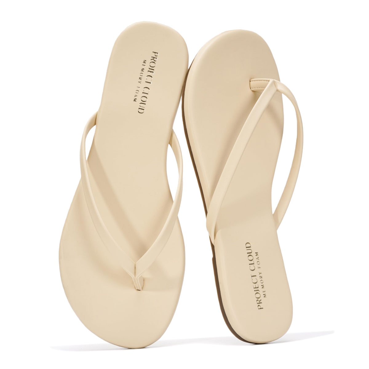Project Cloud Flip Flops for Women Memory Foam Flats Sandals