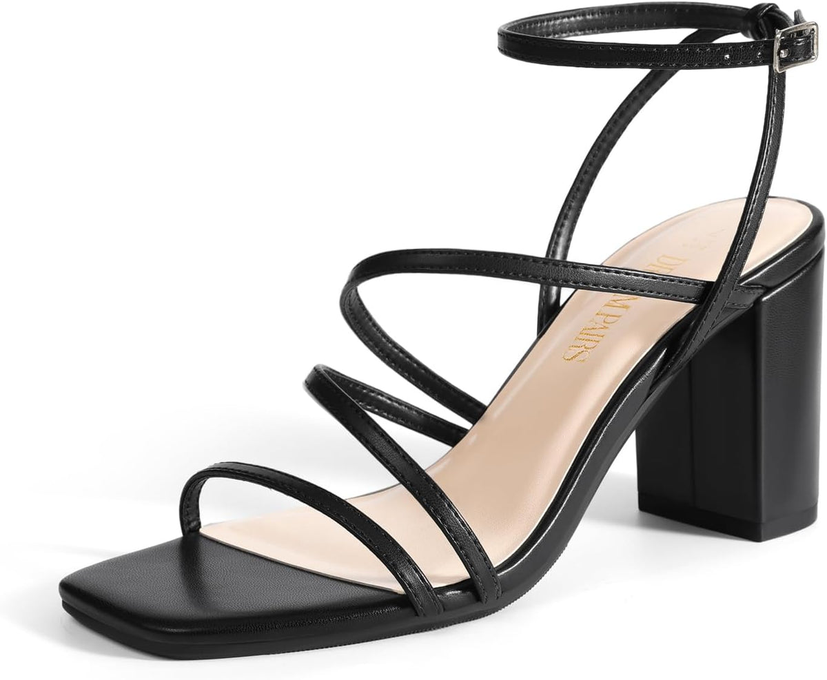 DREAM PAIRS Women's Chunky Heel Sandal