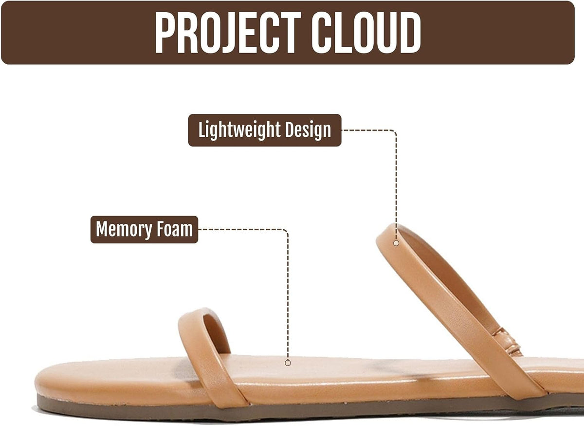 Project Cloud Summer Sandals for Women with Memory Foam Insole (Transition)