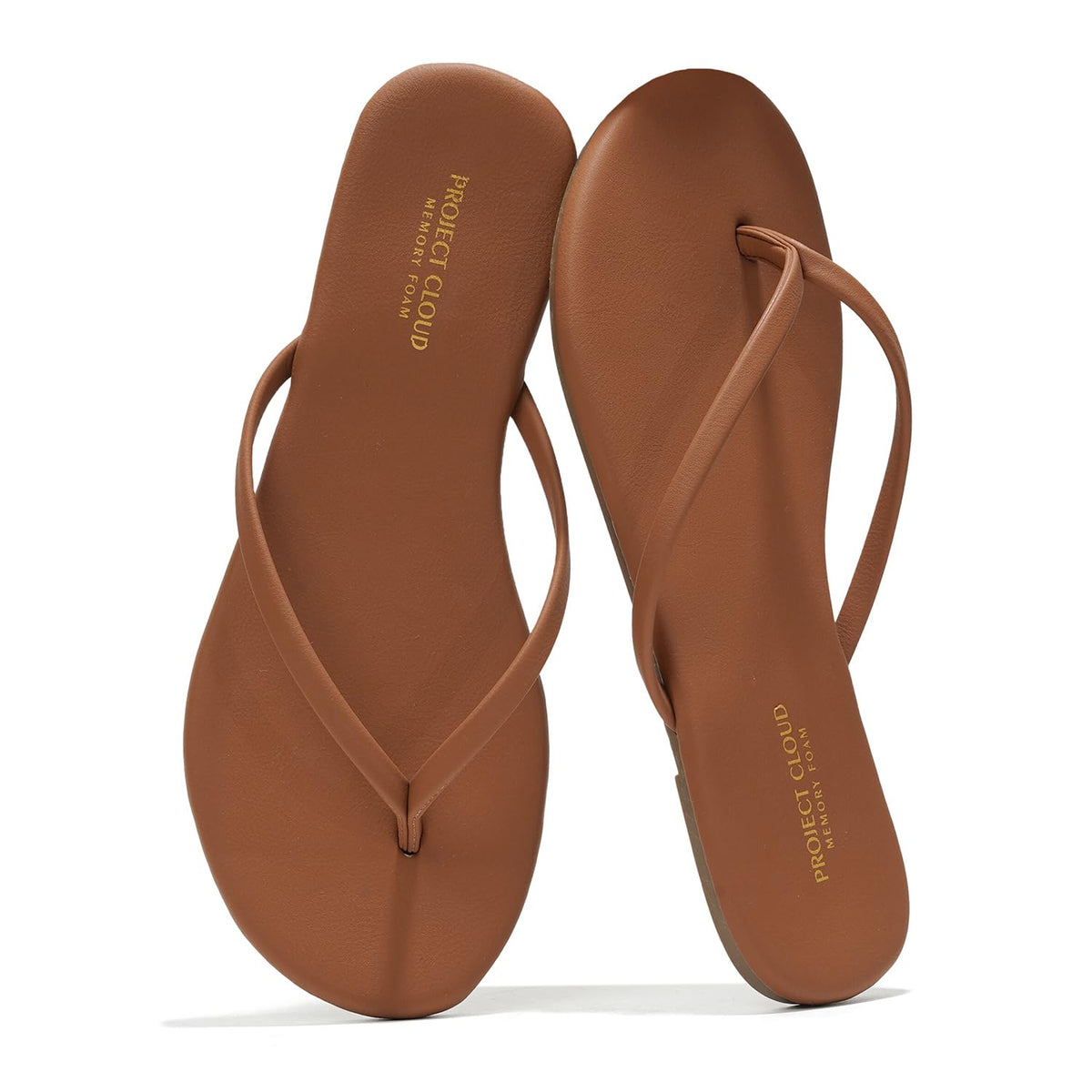 Project Cloud Flip Flops for Women Memory Foam Flats Sandals