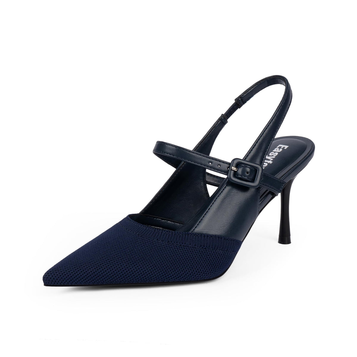 Easyfox Closed Toe Heels for Women Slingback Stiletto Dress Wedding Pumps