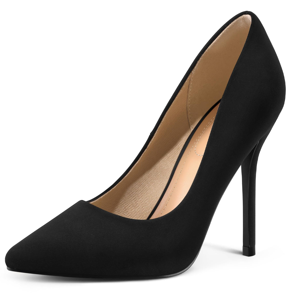 mysoft Women's High Heels Pumps Closed Pointed Toe Stiletto 4IN Dress Shoes