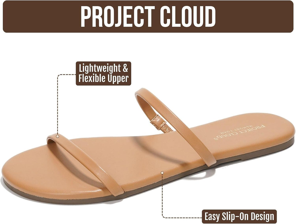 Project Cloud Summer Sandals for Women with Memory Foam Insole (Transition)