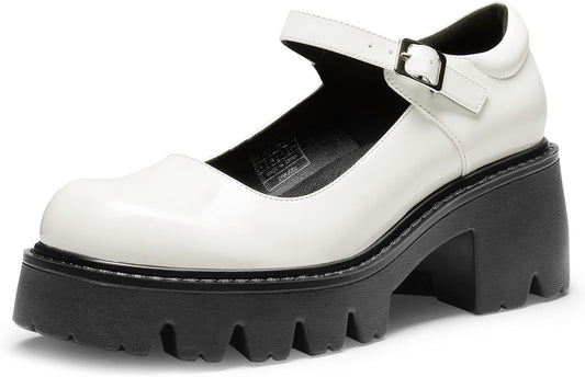 DREAM PAIRS Women's Mary Janes Shoes Platform Pumps