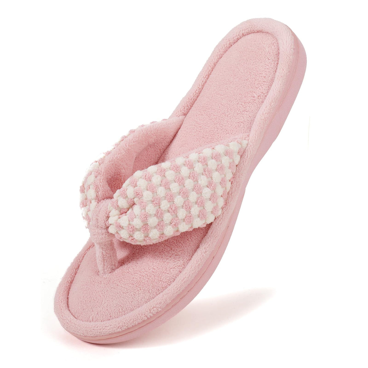 ULTRAIDEAS Women's Popcorn Flip Flop House Slipper with Memory Foam, Gift for Women Mom