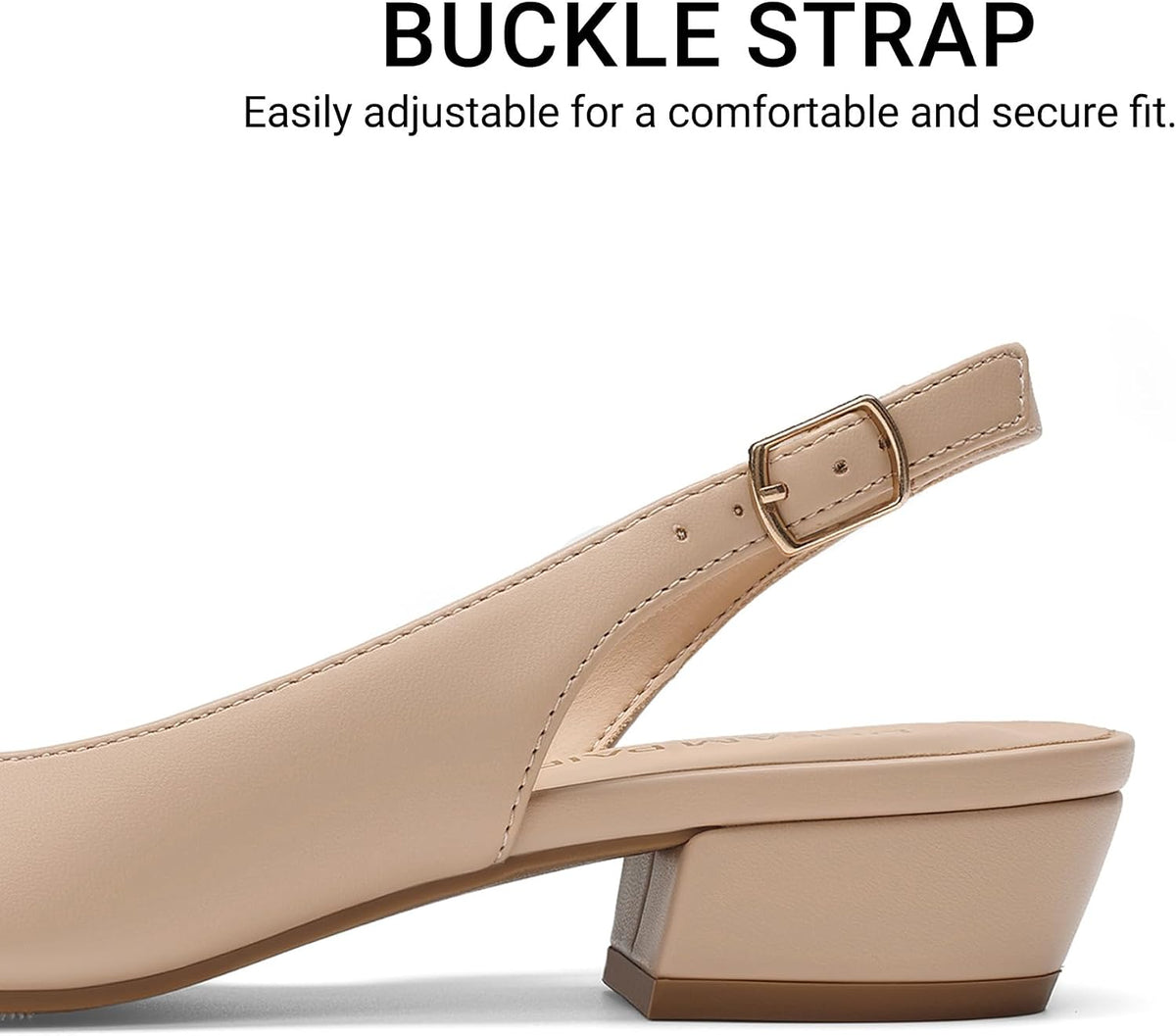 DREAM PAIRS Women's Slingback Flats Dress Shoes Pumps