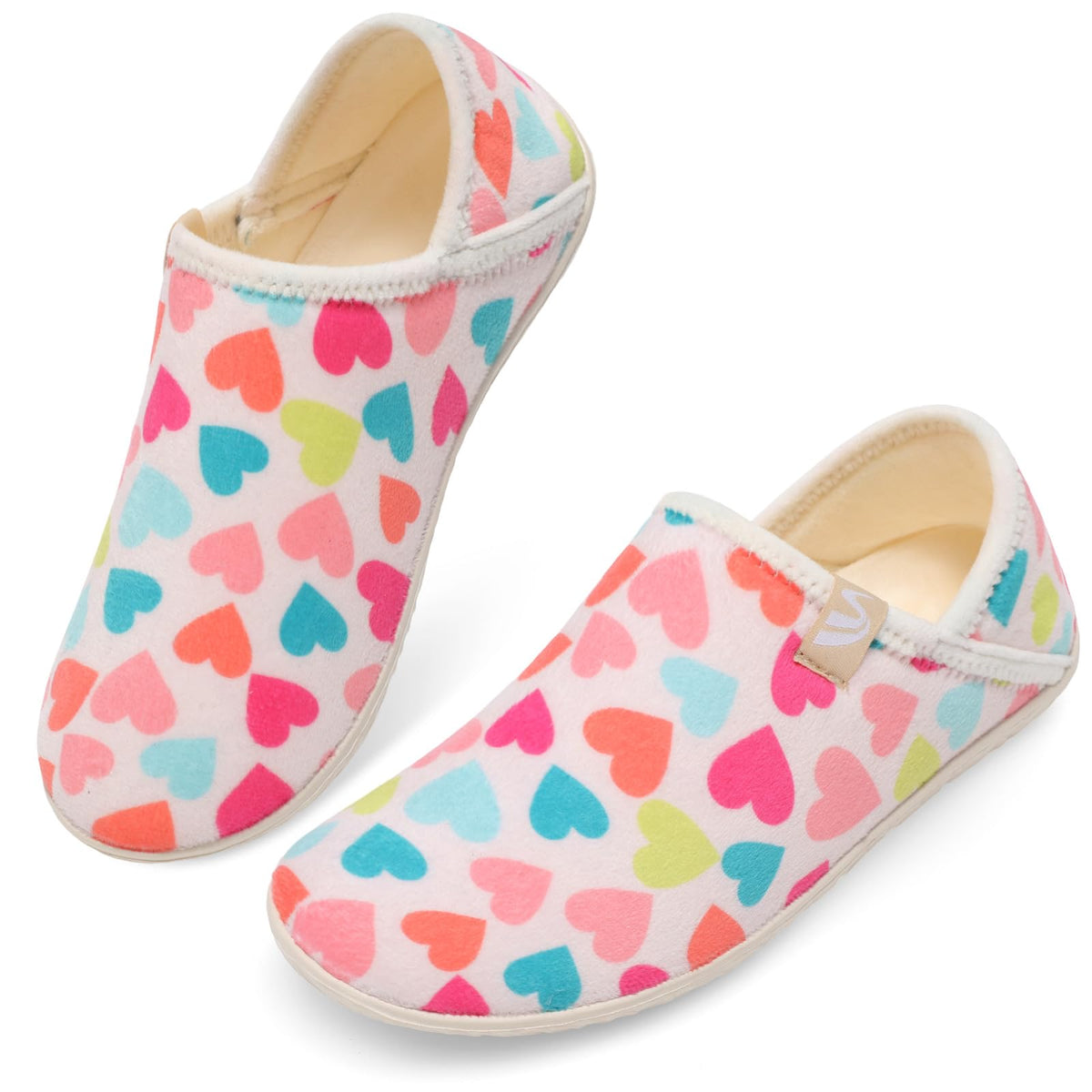 Spesoul Fuzzy House Slippers for Women Men Indoor Closed Back Lightweight Cozy Faux Furry Lining Barefoot House Shoes Slipper Socks for Bedroom Home Office Yoga Outdoor Walking Shoes