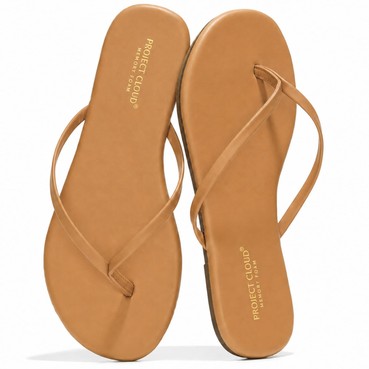 Project Cloud Flip Flops for Women Memory Foam Flats Sandals