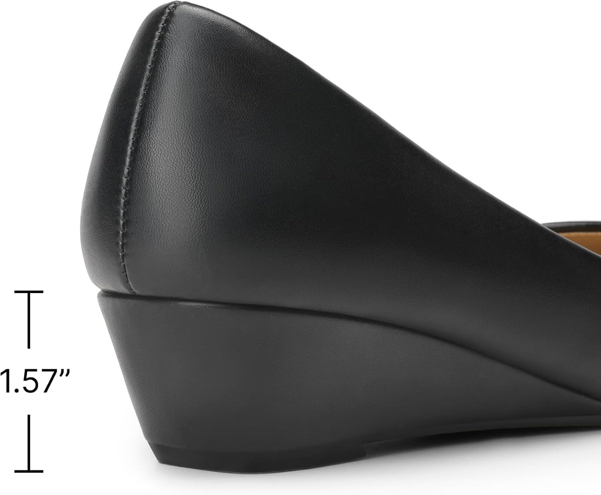 DREAM PAIRS Women's Wedge Heel Dress Pumps