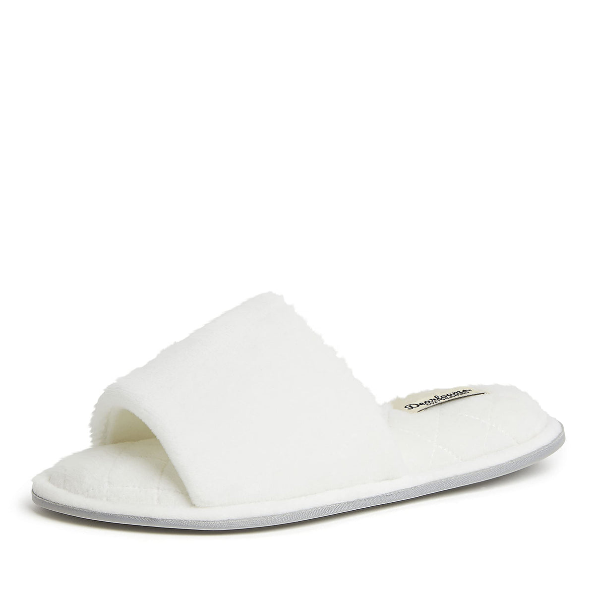 Dearfoams womens Slipper Memory Foam Summer House Shoe Beatrice Terry Slide
