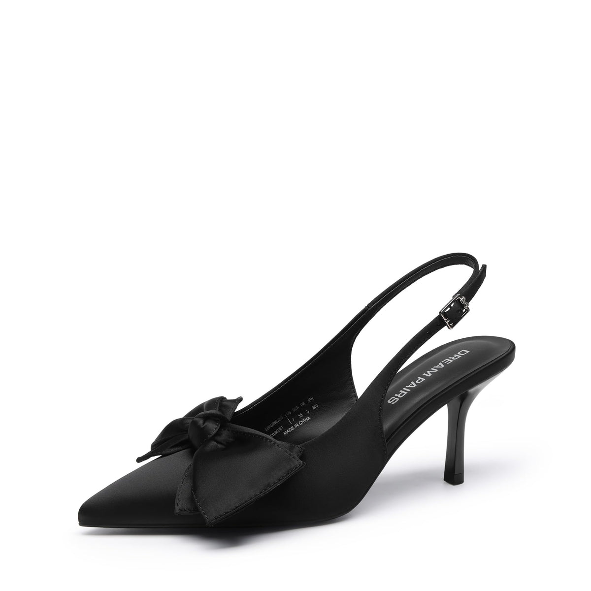 DREAM PAIRS Women's Slingback Pump Heel Shoes with Bow