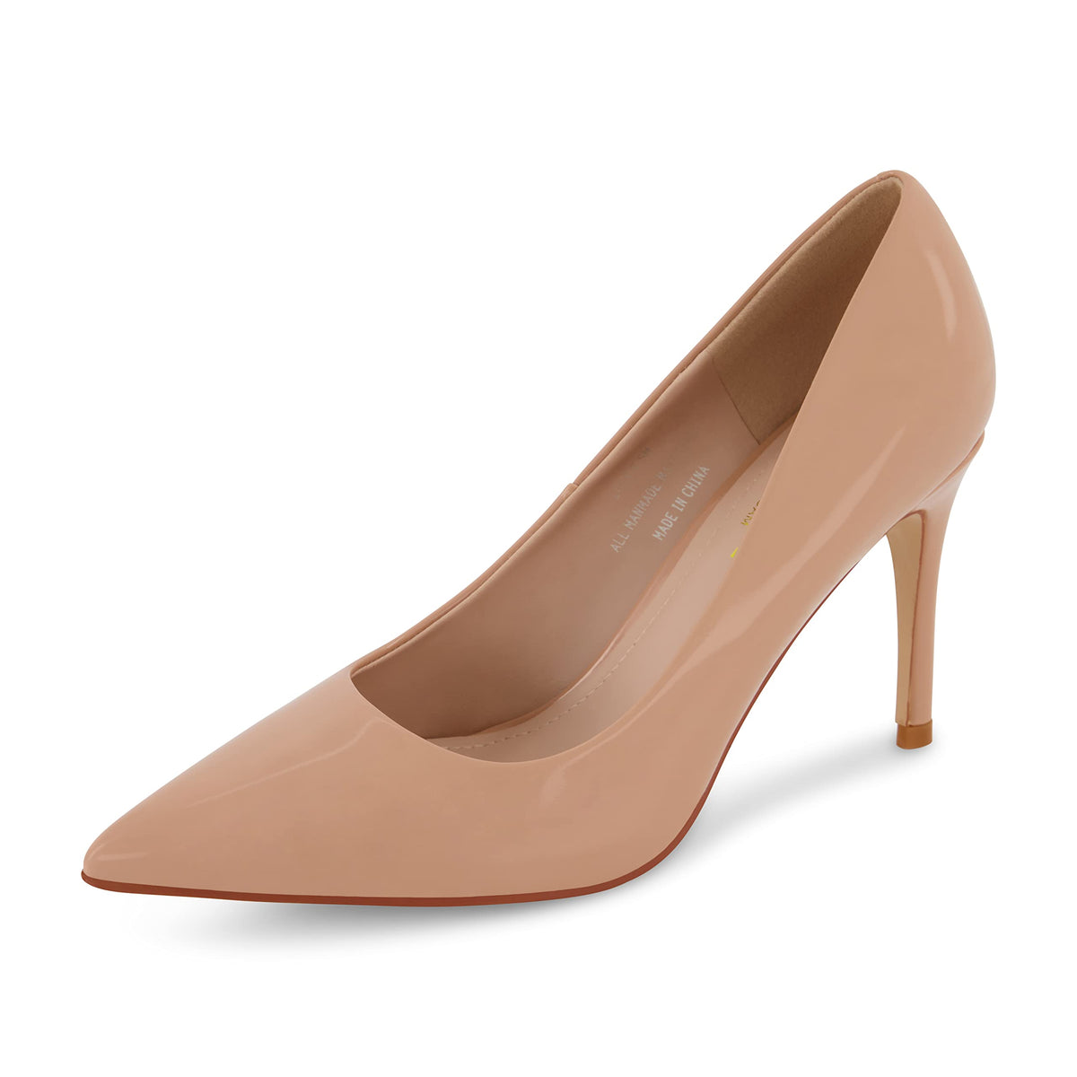 CUSHIONAIRE Lola Dress Pump Heels for Women, Classic Pointed Toe High Heels with Soft Memory Foam and Durable Outsole