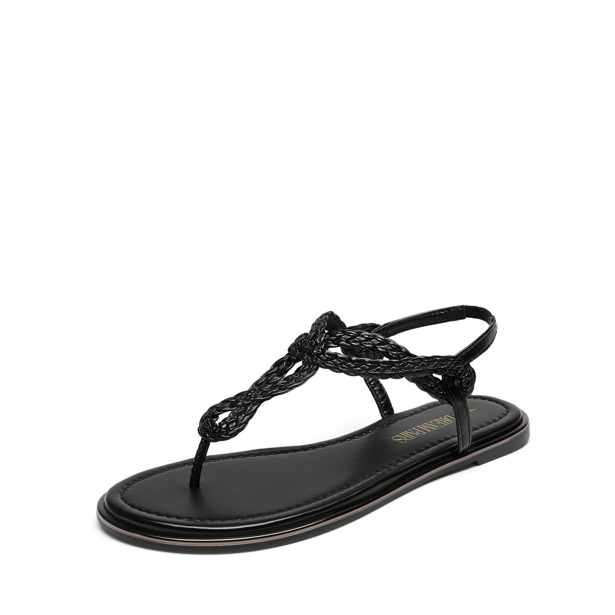 DREAM PAIRS Women's Flat T-Strap Dressy Sandals