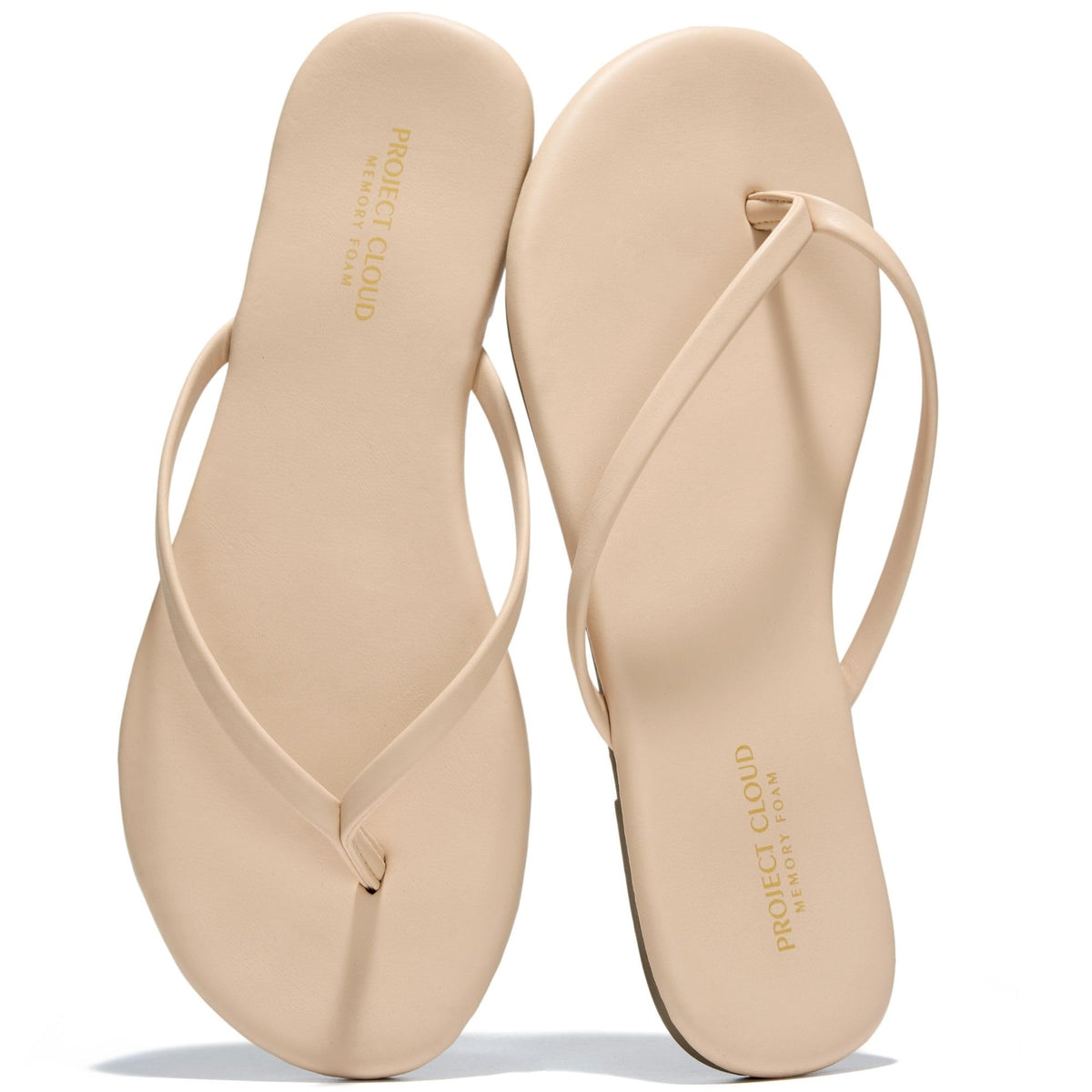 Project Cloud Flip Flops for Women Memory Foam Flats Sandals
