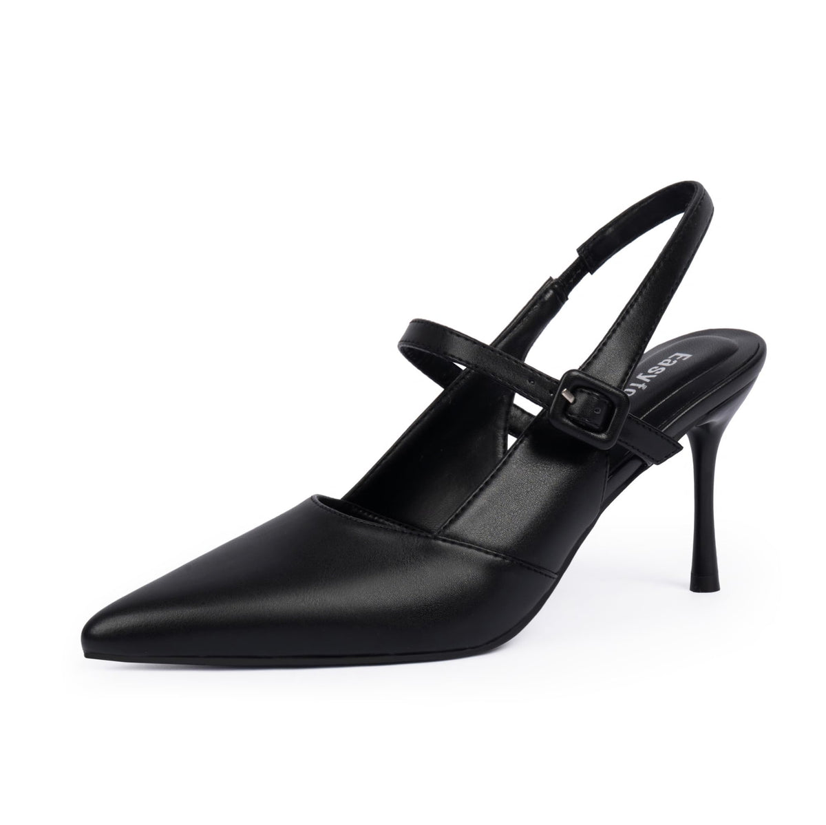 Easyfox Closed Toe Heels for Women Slingback Stiletto Dress Wedding Pumps