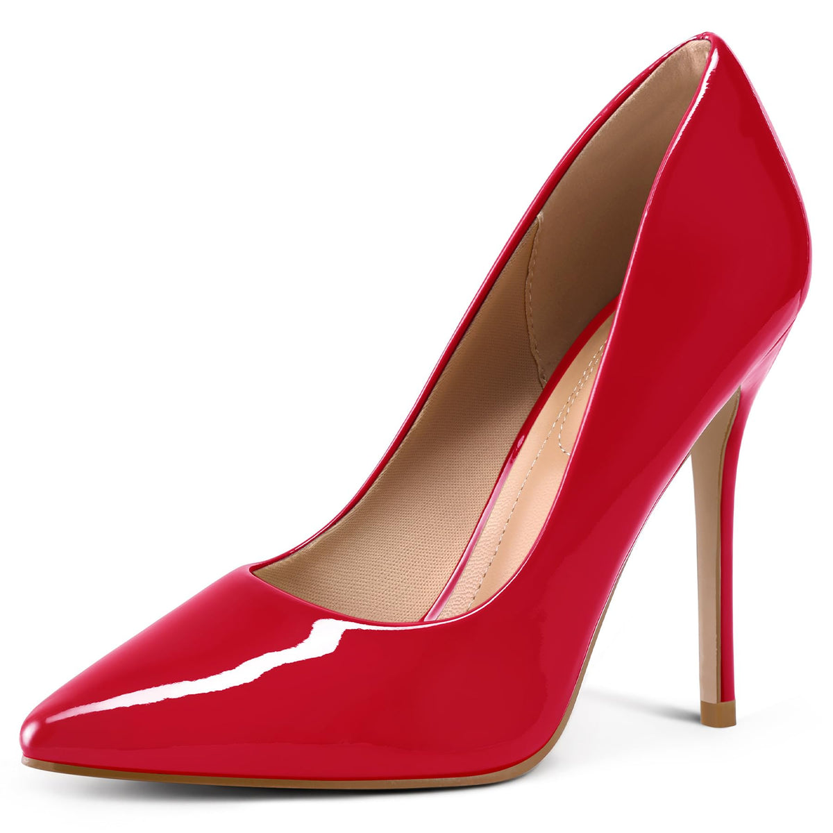 mysoft Women's High Heels Pumps Closed Pointed Toe Stiletto 4IN Dress Shoes