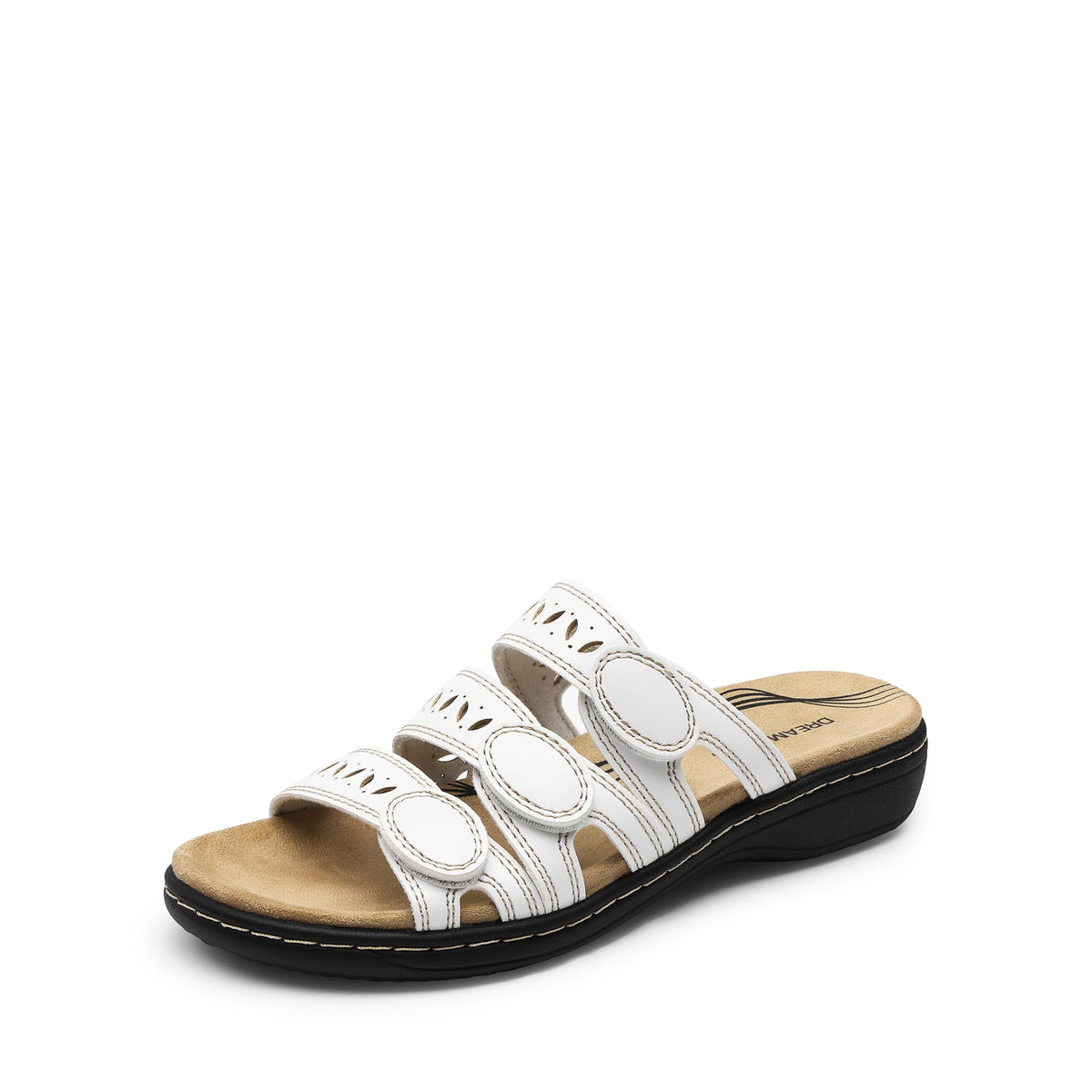 DREAM PAIRS Women's Slide Sandals Slip On Flats Sandals