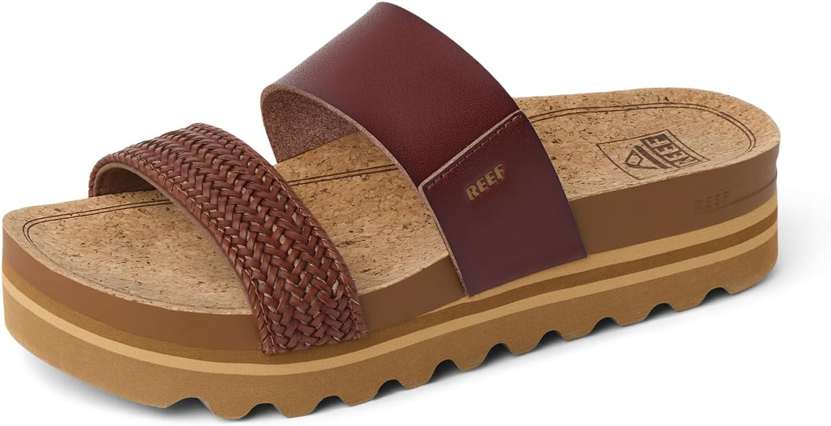 Reef Cushion Vista Hi Womens Platform Fashion Sandal, Arch Support, Ultra Soft Cushion Footbed
