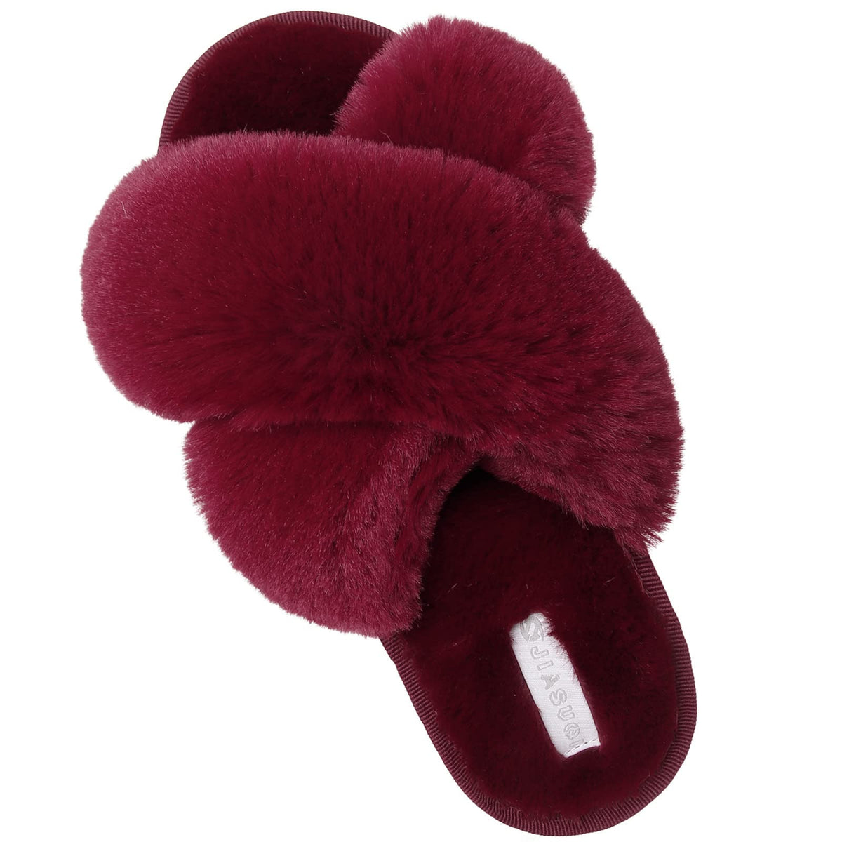 JIASUQI Womens Slippers Fuzzy Fluffy House Slippers for Women House Shoes