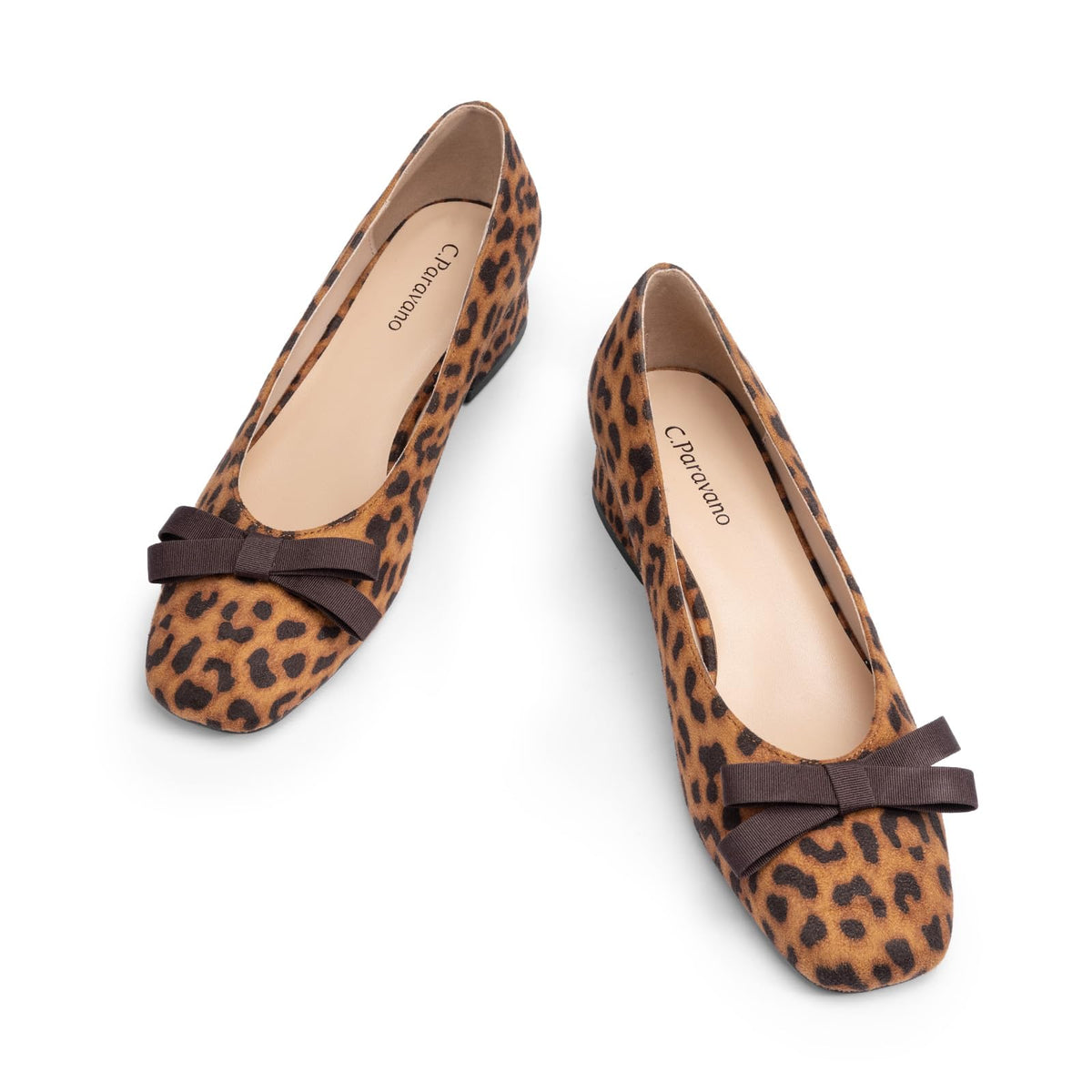 C.Paravano Women's Pumps | Chunky Block Heel & Square Toe | Dressy Casual