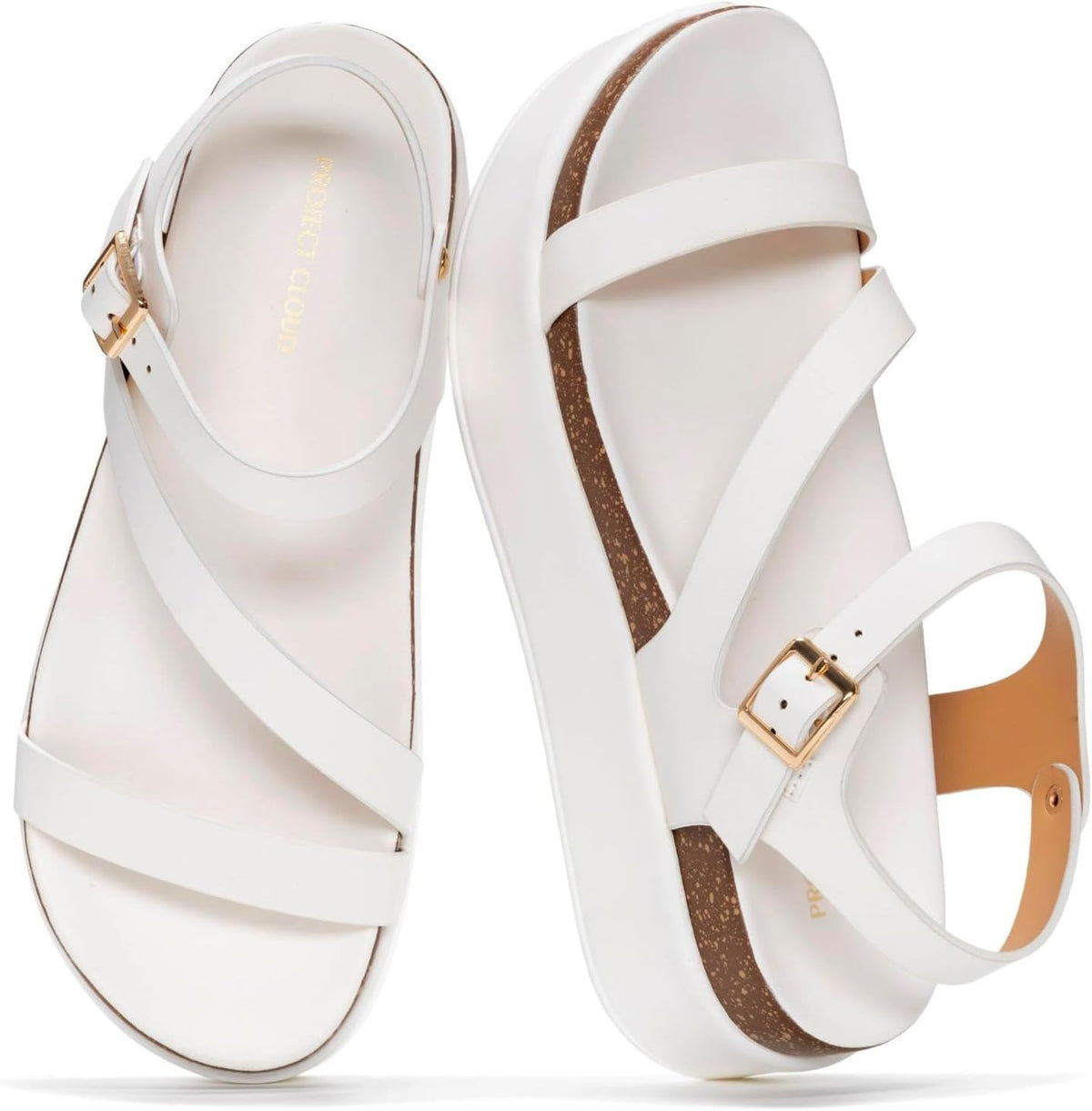 Project Cloud Adjustable Strap Platform Sandals Women Footwear