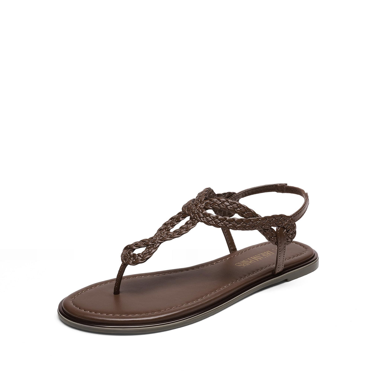 DREAM PAIRS Women's Flat T-Strap Dressy Sandals
