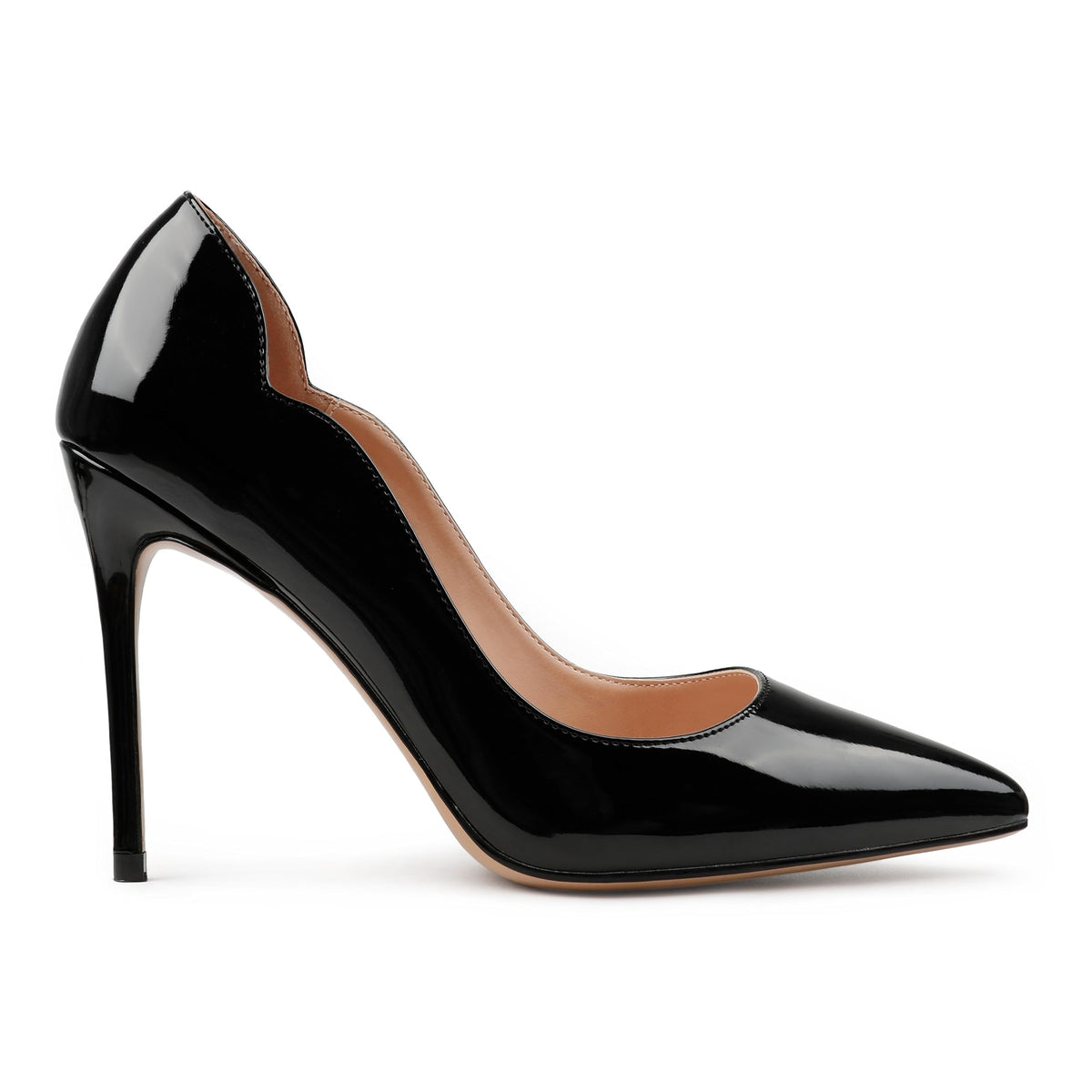 COLETER Women's 4 Inch Pumps Pointed Toe Dress Shoes Slip On Stiletto Pumps