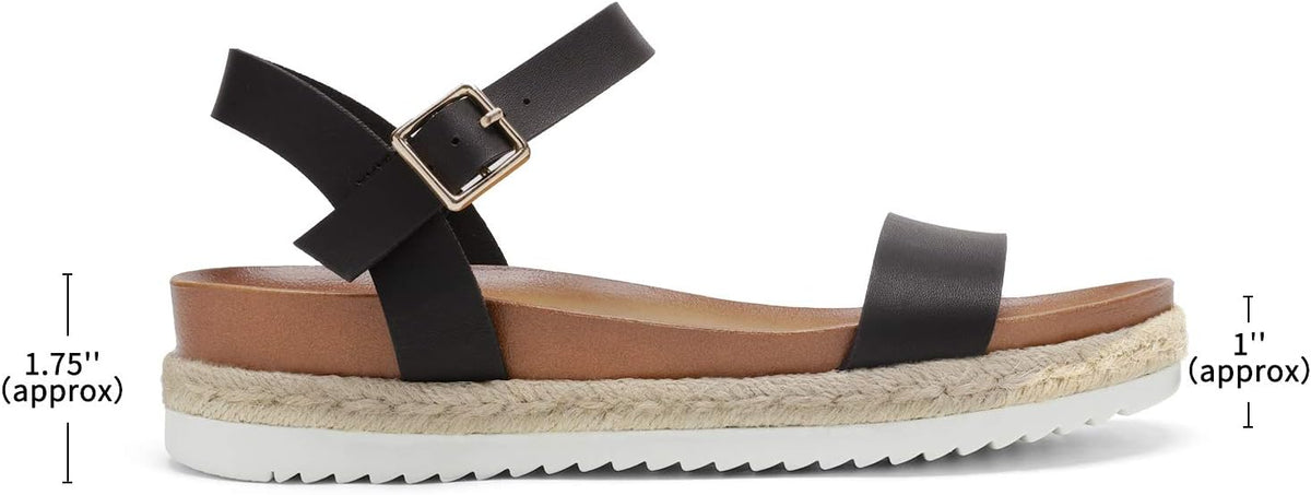 DREAM PAIRS Espadrille Casual Platform Sandals