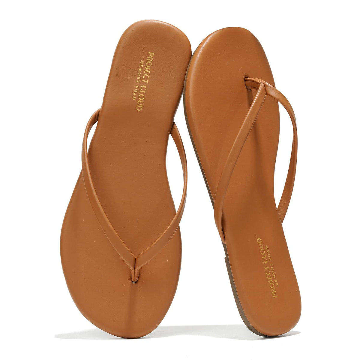 Project Cloud Flip Flops for Women Memory Foam Flats Sandals