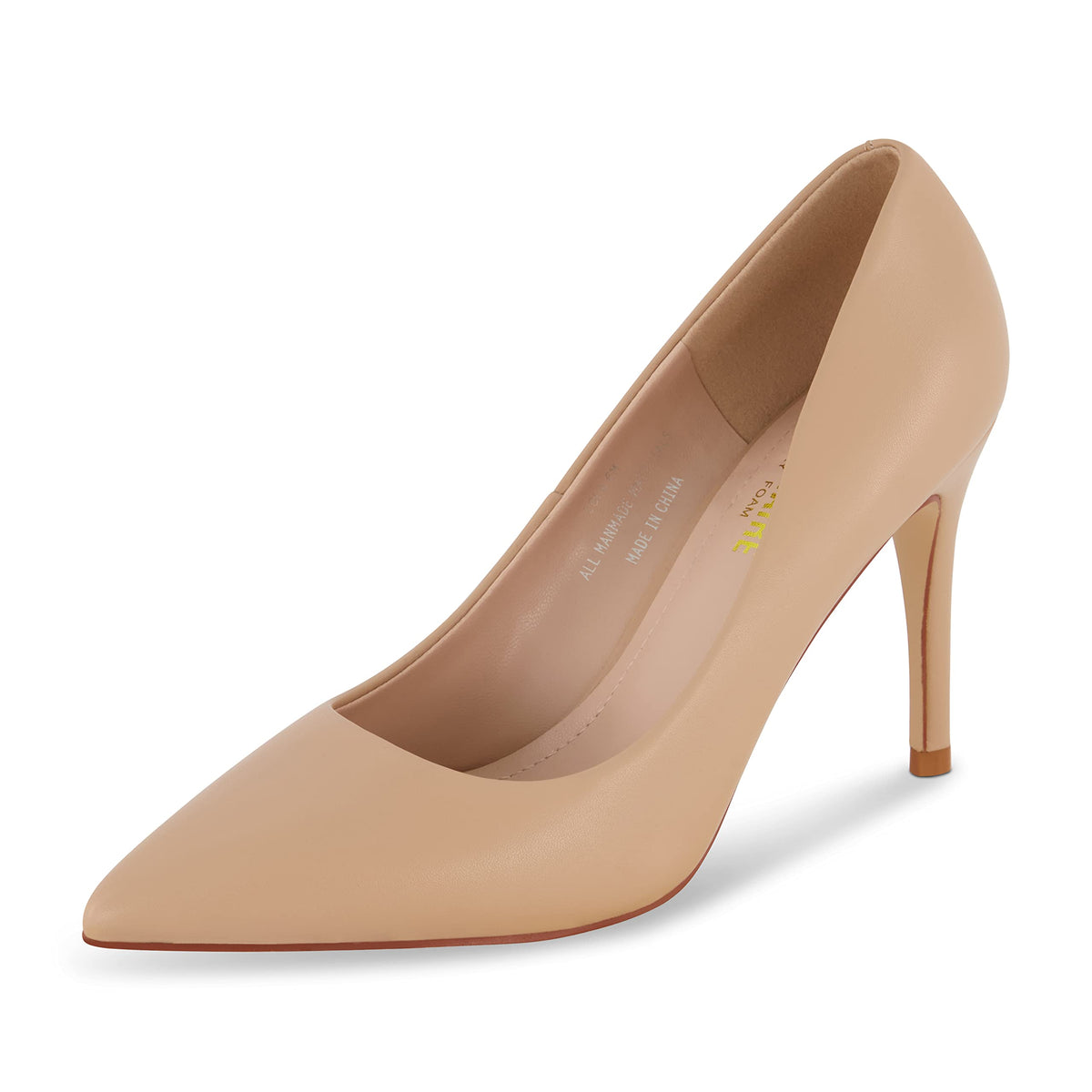 CUSHIONAIRE Lola Dress Pump Heels for Women, Classic Pointed Toe High Heels with Soft Memory Foam and Durable Outsole
