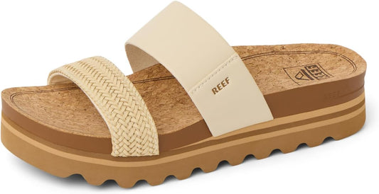 Reef Cushion Vista Hi Womens Platform Fashion Sandal, Arch Support, Ultra Soft Cushion Footbed