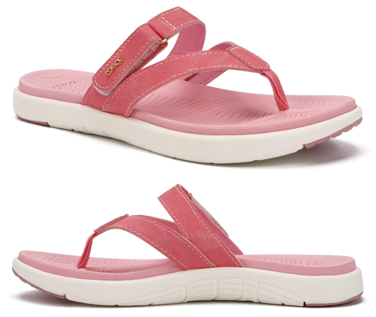 COFACE Womens Orthopedic Flip Flops Arch Support Yoga Walking Thong Sandals
