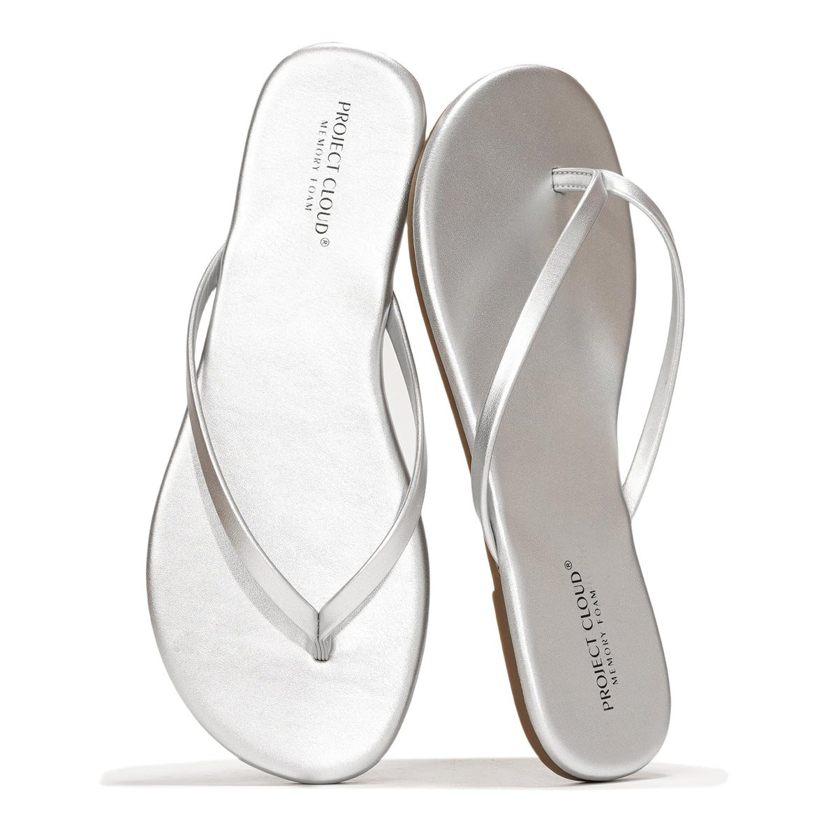 Project Cloud Flip Flops for Women Memory Foam Flats Sandals