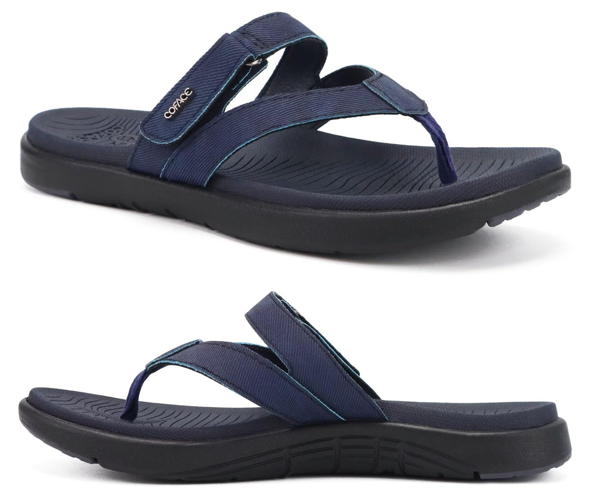 COFACE Womens Orthopedic Flip Flops Arch Support Yoga Walking Thong Sandals