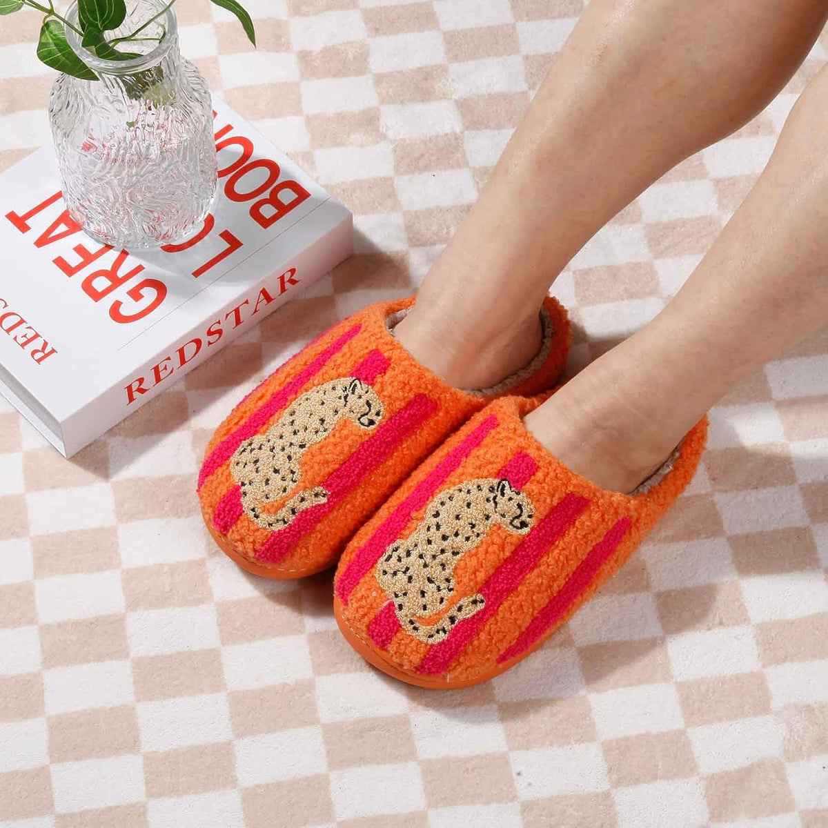 Animal Slippers For Women Men Adult House Slippers for Womens Mens Kawaii Bedroom Slipper Cartoon Slides Memory Foam Slipper For Woman