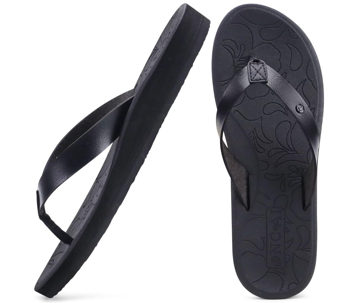 ONCAI Women's Flip Flops Comfortable Arch Support Yoga Mat Summer Beach Walking Thong Cushion Sandals Ladies Outdoor Vacation Essentials Slide Shoes Rubber Soles US Size 5-11