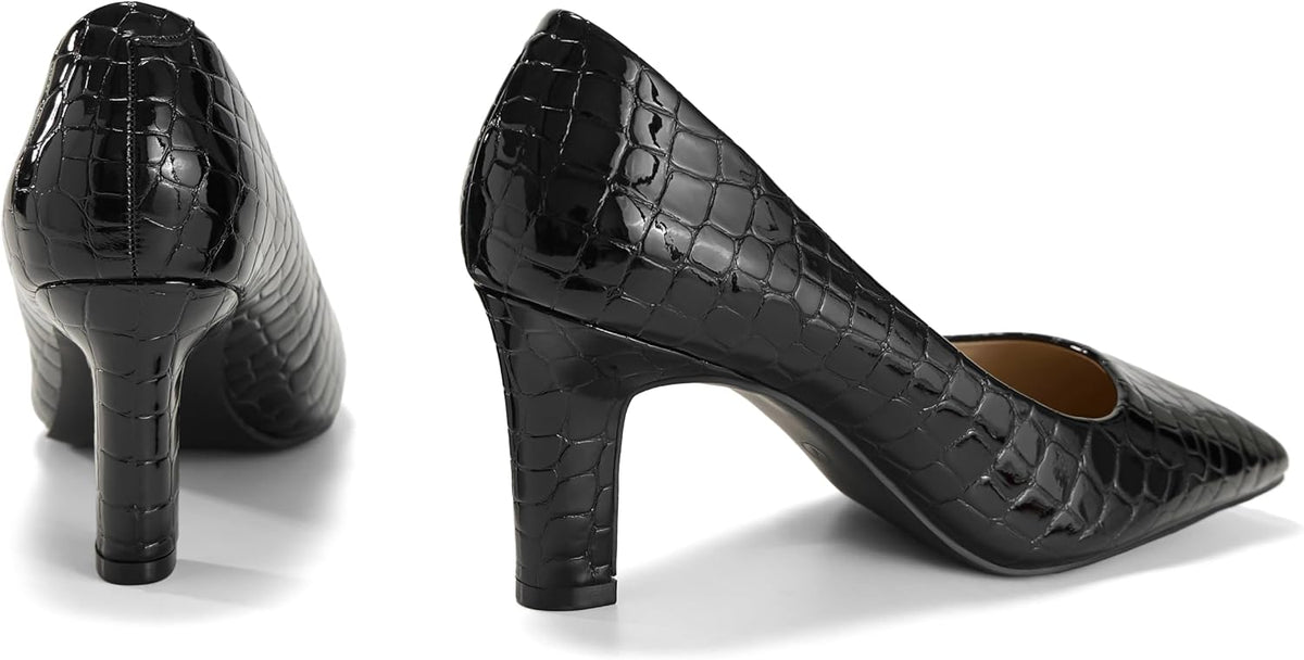 Womens High Heels Closed Pointed Toe Pumps Slip on Dress Shoes