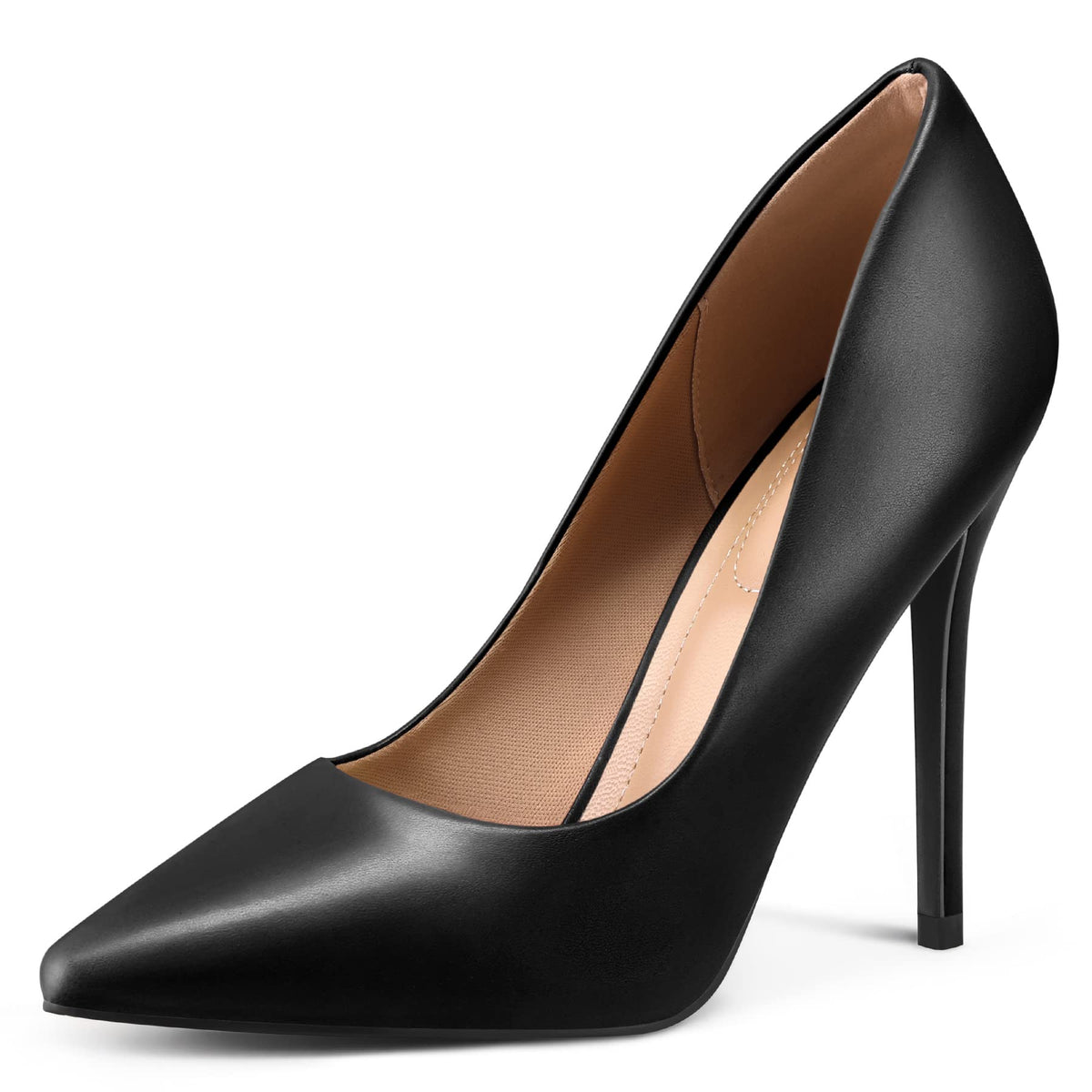 mysoft Women's High Heels Pumps Closed Pointed Toe Stiletto 4IN Dress Shoes