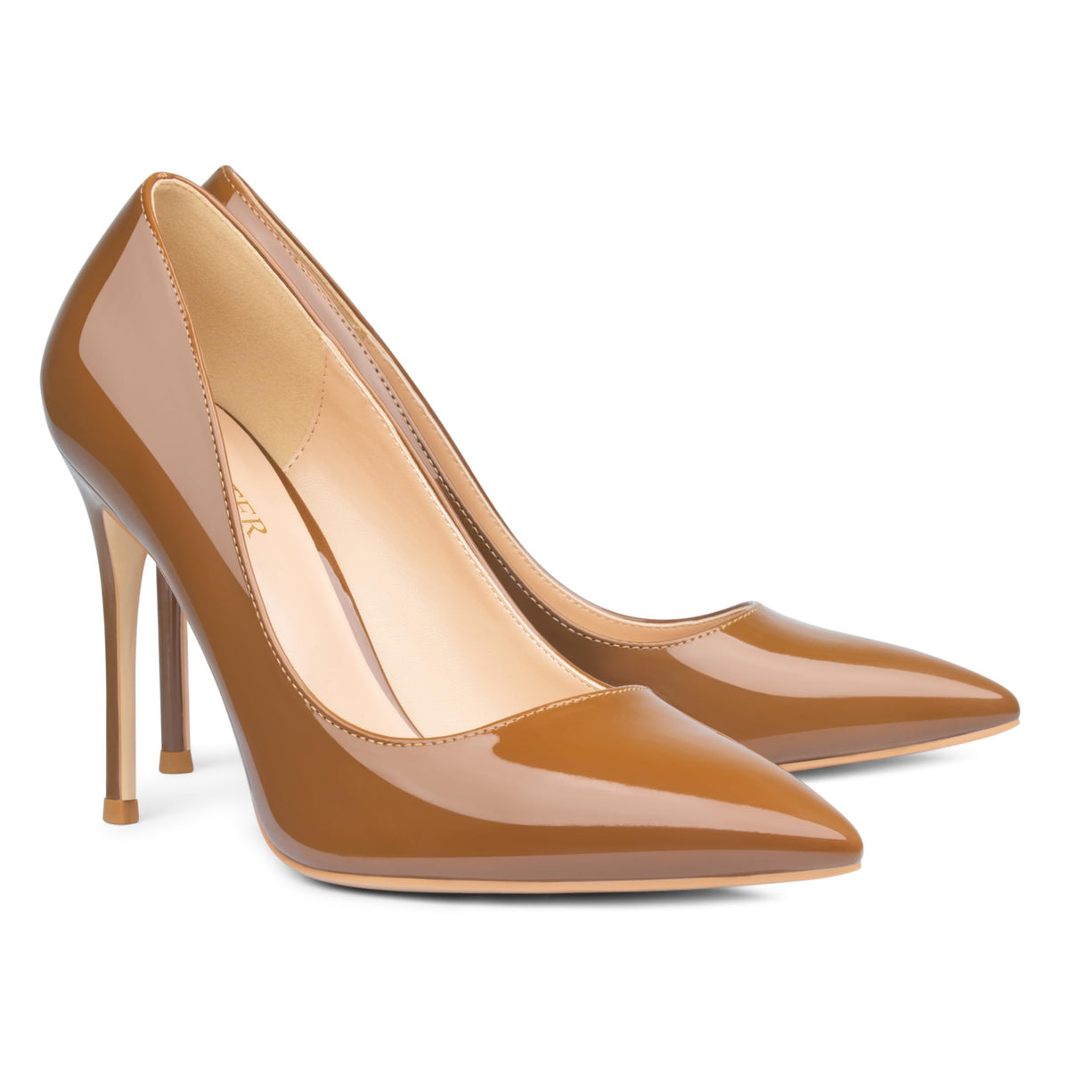 COLETER Women's 4 Inch Pumps Pointed Toe Dress Shoes Slip On Stiletto Pumps