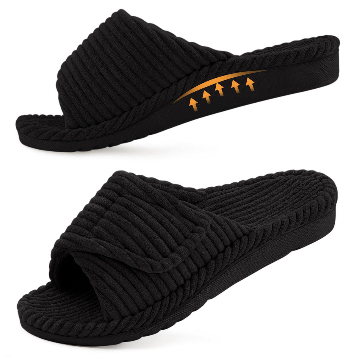 Litfun Orthopedic Slippers for Women Arch Support House Shoes