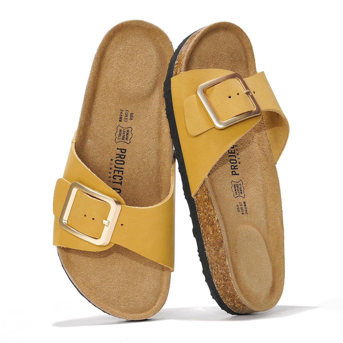 Project Cloud 100% Genuine Leather Sandals Women Comfortable Womens Slides