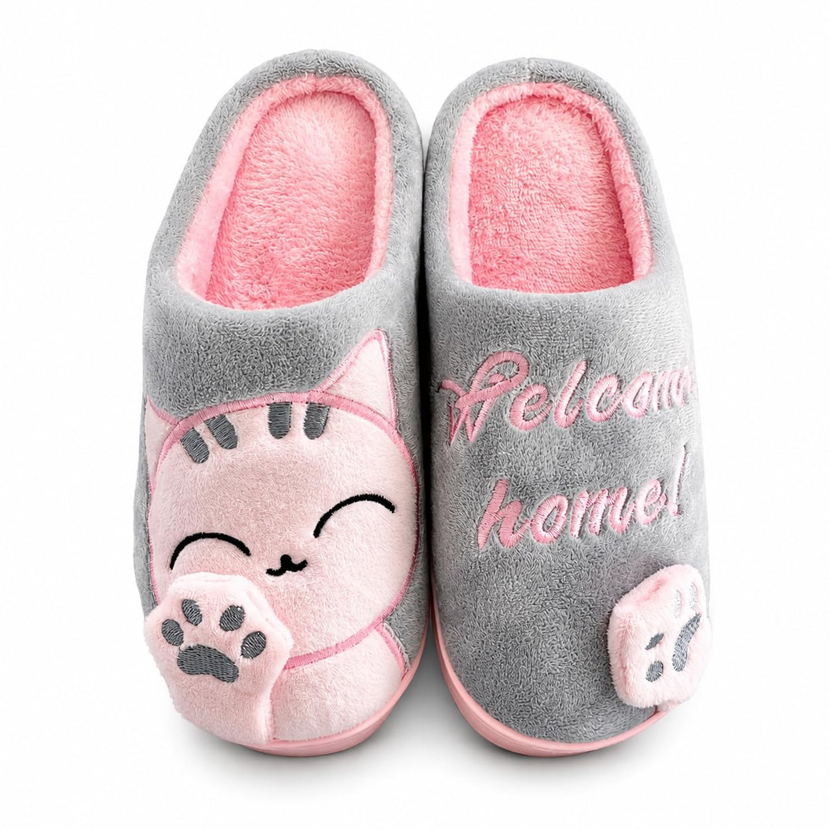 Animal Slippers for Women and Men Fuzzy Memory Foam Non-Slip Warm Indoor