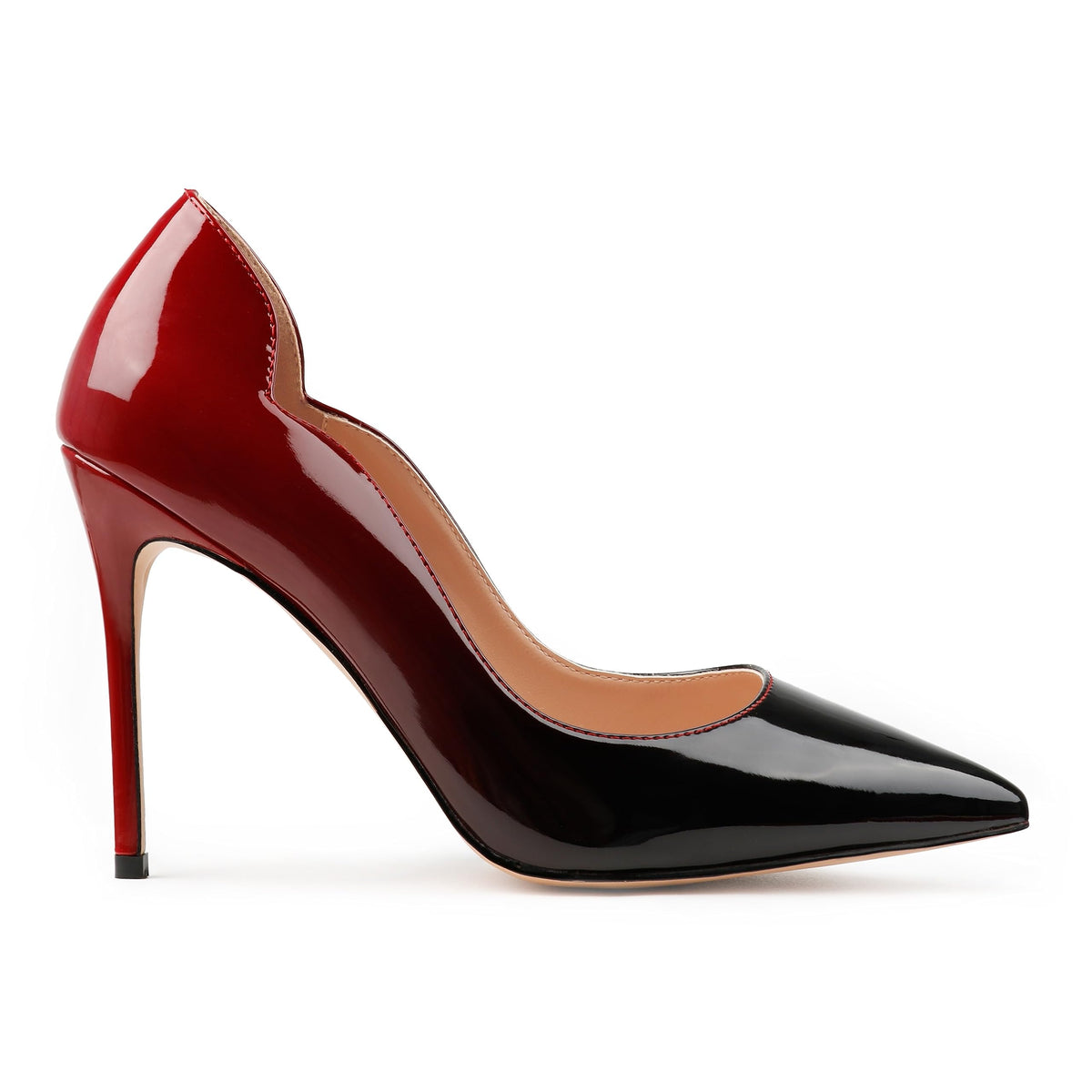 COLETER Women's 4 Inch Pumps Pointed Toe Dress Shoes Slip On Stiletto Pumps