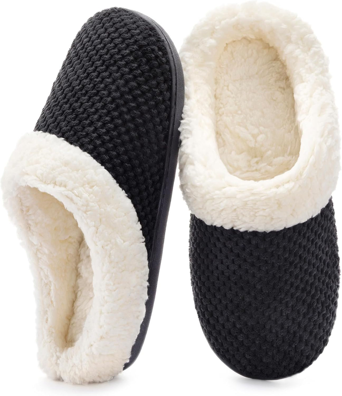 ULTRAIDEAS Women's Popcorn Fleece House Slippers