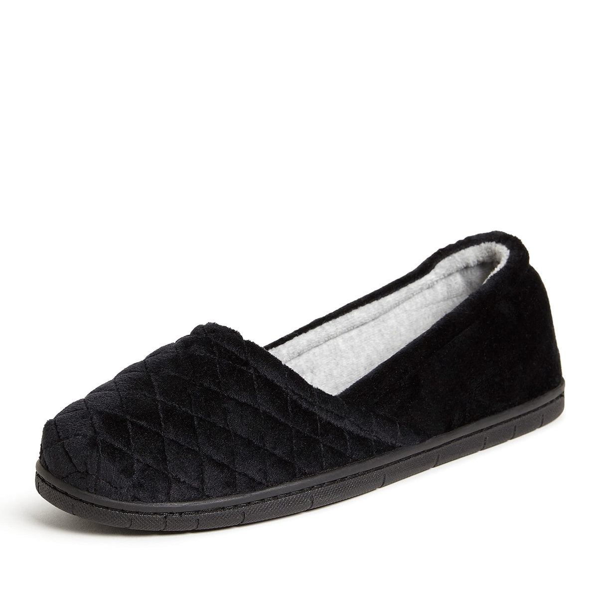 Dearfoams Women's Microfiber Velour A-Line Flat