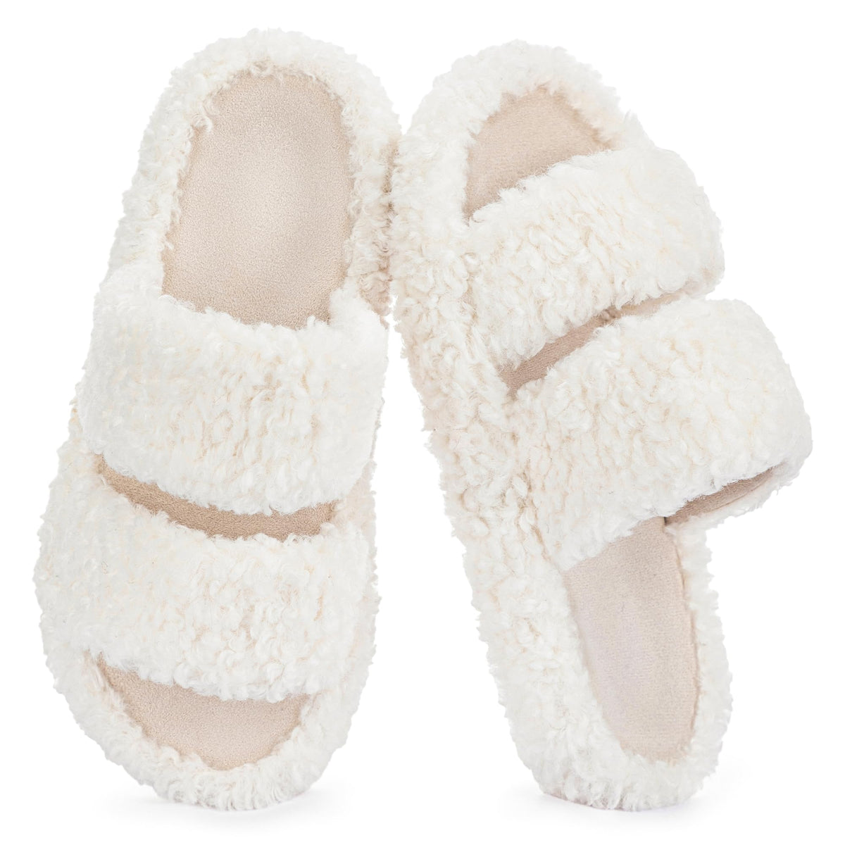 RockDove Women's Pluffie Open Toe Slippers