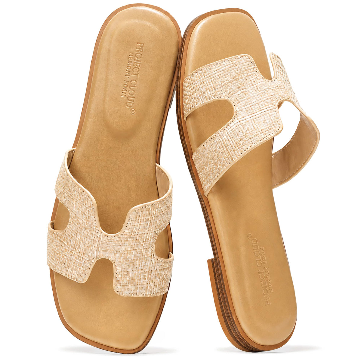 Project Cloud 100% Genuine Leather Sandals Women Flats For Women (Jannel)
